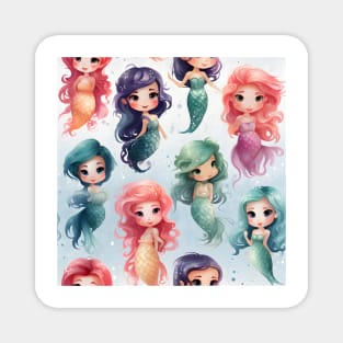 Mermaids Pattern 21 Magnet