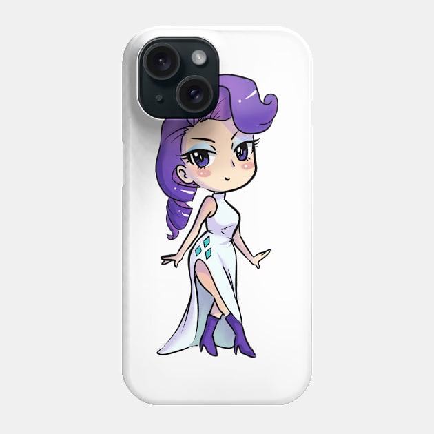 Chibi Rarity Phone Case by Spacey’s