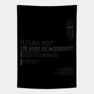 Futura Font Typeface 1927 The Spirit Of Modernity Tapestry