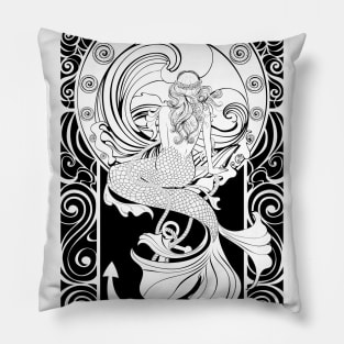 Mermaid luring sailors Pillow