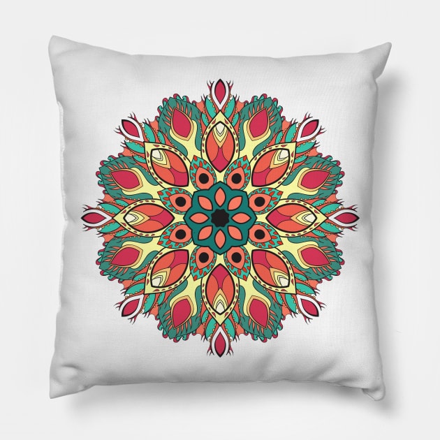 Floral mandala 3 Pillow by XINNIEandRAE