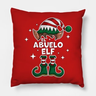 El Abuelo Elf - Grandpa Elf Christmas Party Matching Family Pillow