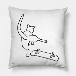 Kickflip Meow Pillow