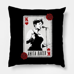 Vintage Card Anita Baker Pillow