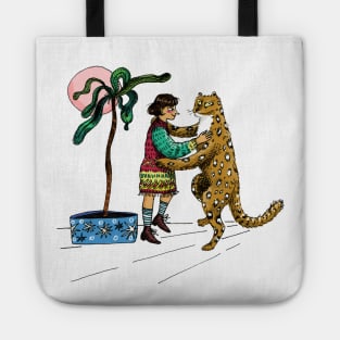 Leopard dance Tote