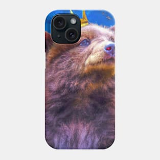 Bear with Crown Phone Case