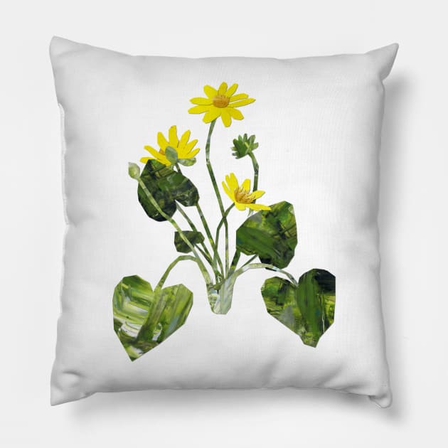 Lesser celandine Pillow by Babban Gaelg