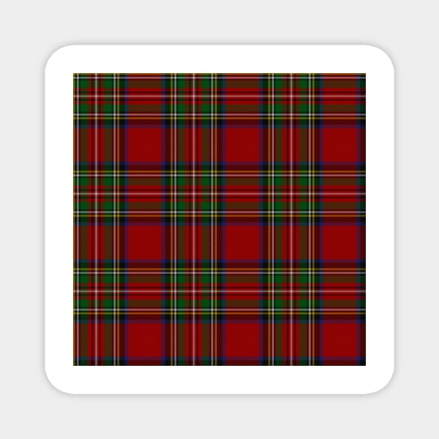 Royal Stewart Tartan Clan Magnet by podartist