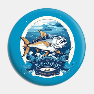 Blue Sea Quest Brand Pro Gear 2023 Pin