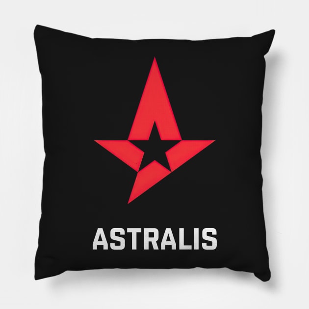 Astralis Team Logo Black Edition Pillow by uppermosteN