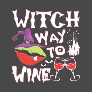 Halloween Drinking Out Witch T-Shirt