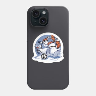 Snowman Slide Tackle Phone Case