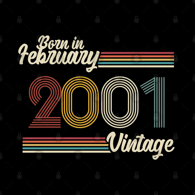 Vintage Born in February 2001 by Jokowow