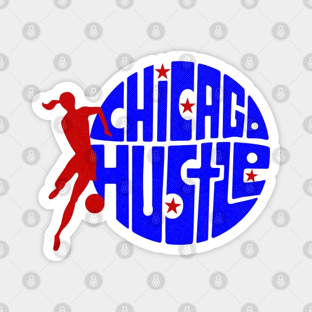 Defunct Chicago Hustle WBL Basketball 1981 Magnet by LocalZonly