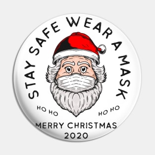 Santa Clause Wear Mask Pin