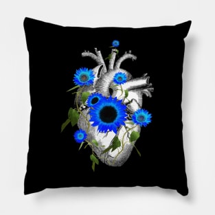 Floral heart 2 Pillow