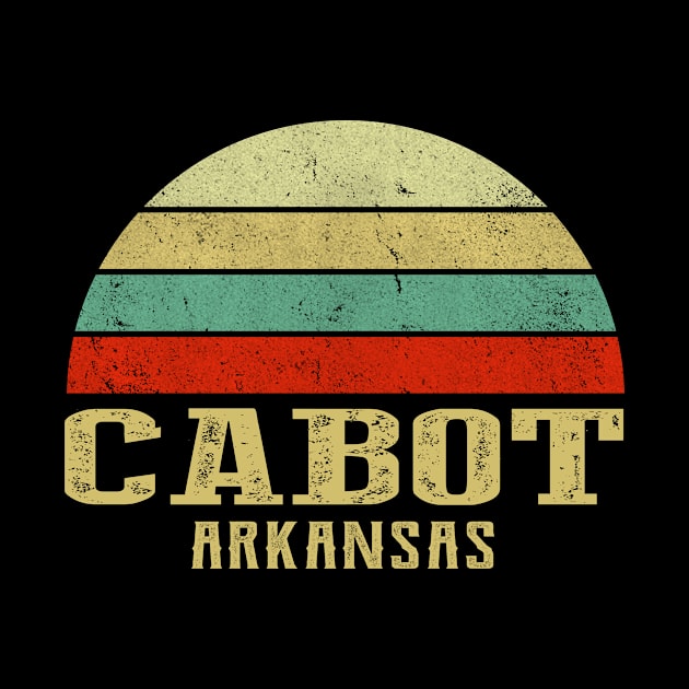 Cabot Arkansas Vintage Retro Sunset by Curry G