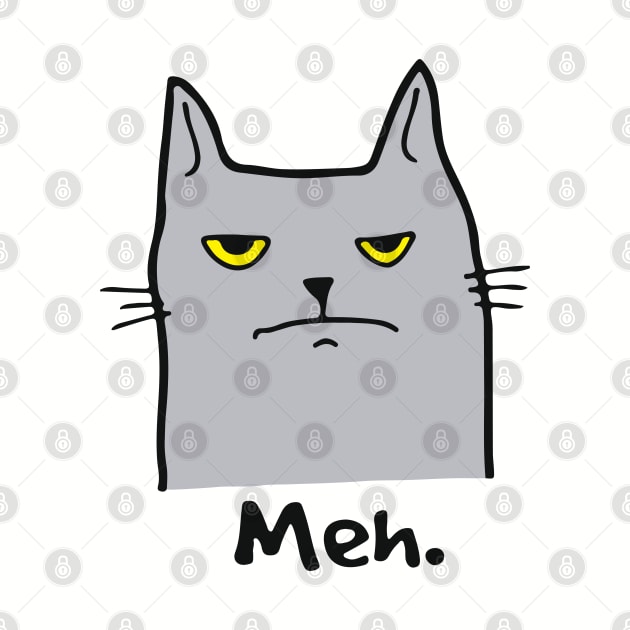 Meh Cat with an attitude by Alema Art