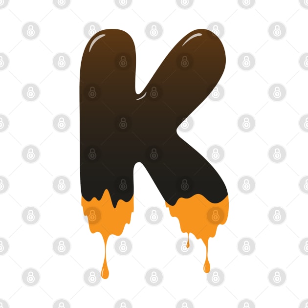 Chocolate Alphabet Letter K by Kangina