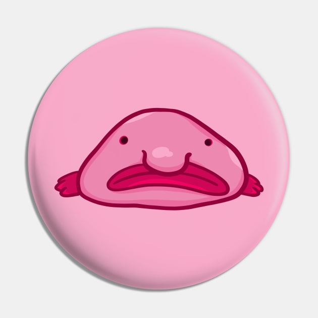 Blobfish Pin by manydoodles