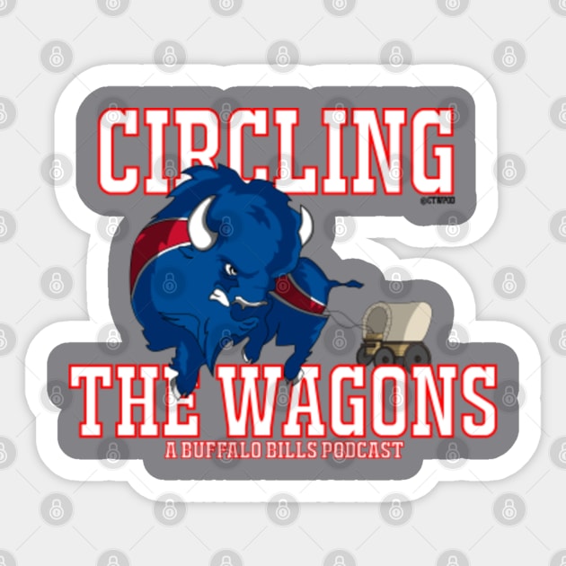 Circling the Wagons Bills logo - Buffalo Bills - Sticker