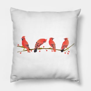 Bohemian Waxwing BW001 Pillow