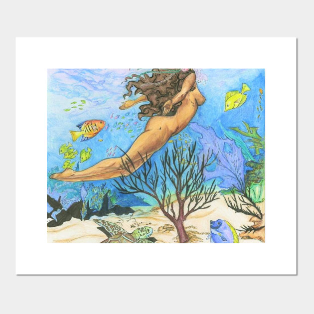 Essence Of Freedom Underwater Underthesea Woman Posters And