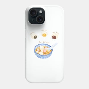 Taiwanese Food Illustration - Tangyuan (Glutinous Rice Ball) 台灣食物插畫 - 湯圓 (元宵) Phone Case