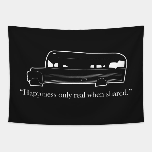 Happiness Only Real When Shared Tapestry by Gimmickbydesign