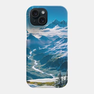 Snowy Valley in the Arctic Tundra Phone Case