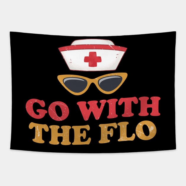 Nurse Practitioner Go With The Flo Florence Nightingale Tapestry by Clawmarks