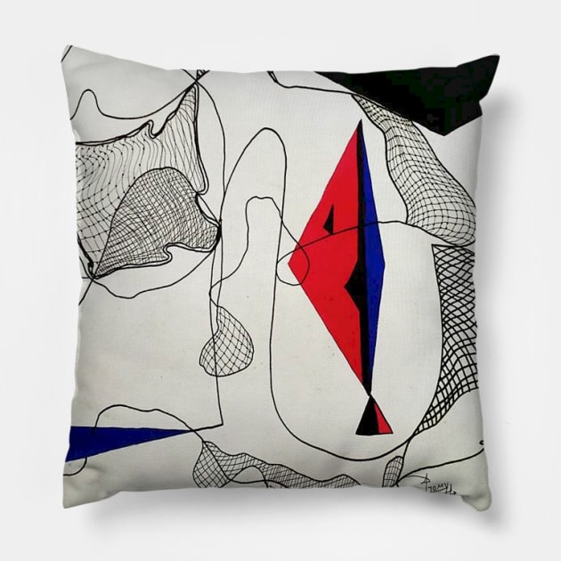 KANDINSKY OTRA VEZ Pillow by JUANGOMY