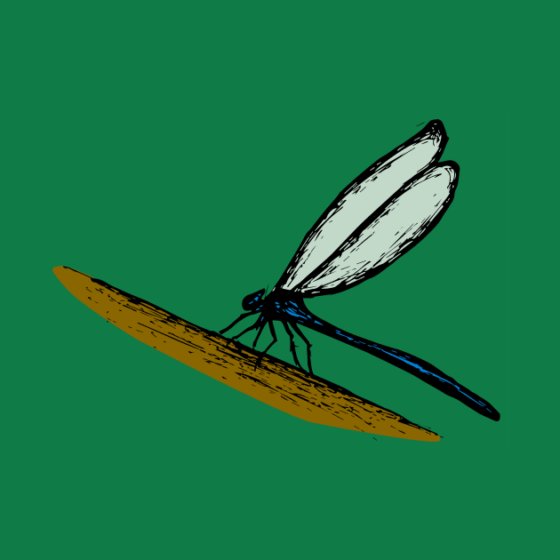 Sketched Dragonfly by DigitalShards