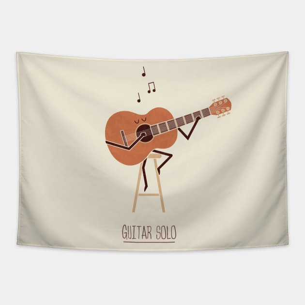 Guitar Solo Tapestry by HandsOffMyDinosaur