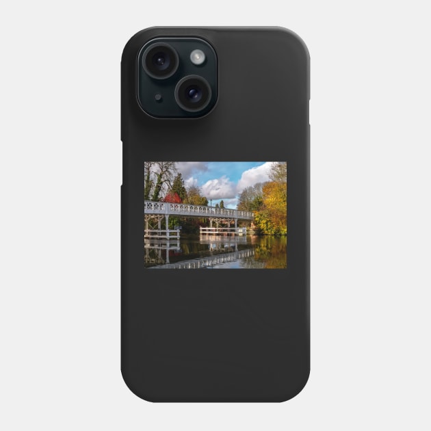 Autumn Colours At Whitchurch Toll Bridge Phone Case by IanWL