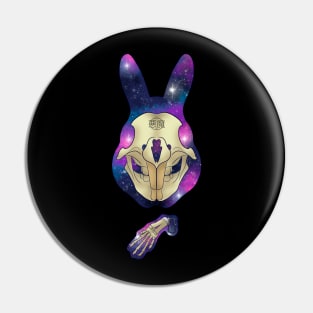 Galactic Skull Rabbit Pin