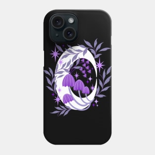 Crescent moon mushroom magic Phone Case