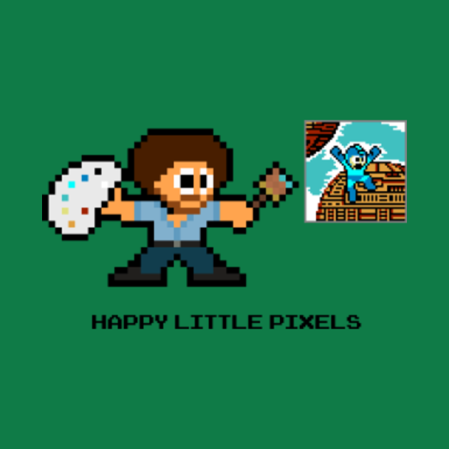 Discover Happy Little Pixels - Bob Ross - T-Shirt