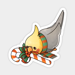 Christmas Cockatiel Magnet