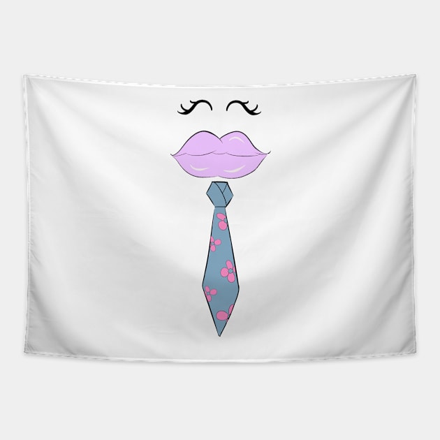 Girl Tie / Business Girl Tapestry by Bootyfreeze