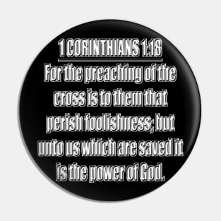 Bible Verse 1 Corinthians 1:18 Pin