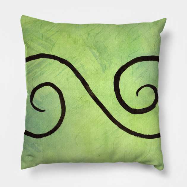 Double Spiral Pillow by lindaursin