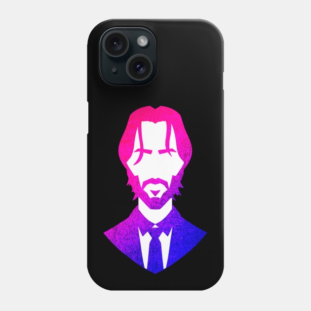 Neon John Wick Phone Case by ArtOfAidenSalazar