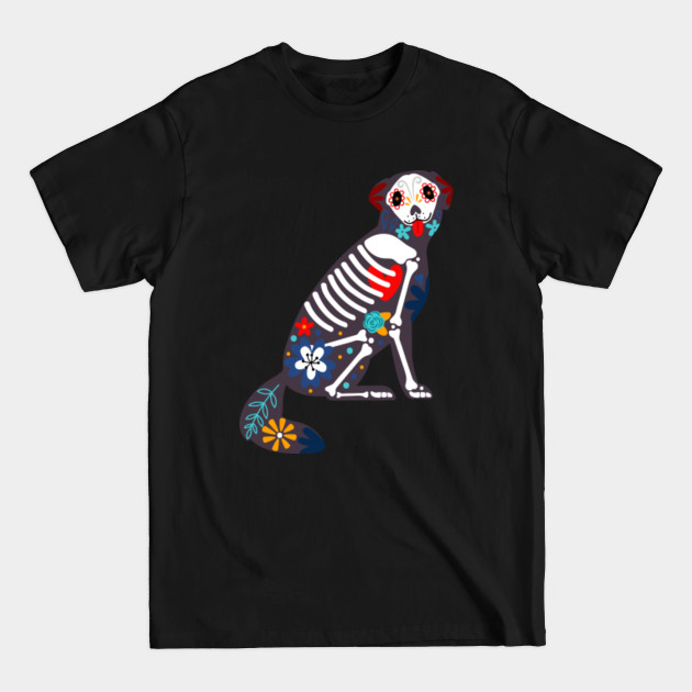 Disover Dog Sugar Skull Dia de Los Muertos, Day of The Dead - Dia De Los Muertos Sugar Skulls - T-Shirt