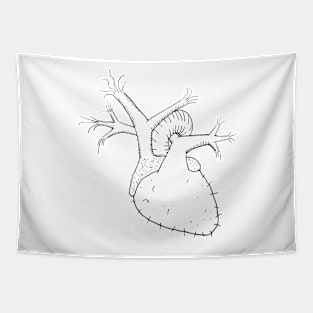 Hairy heart Tapestry