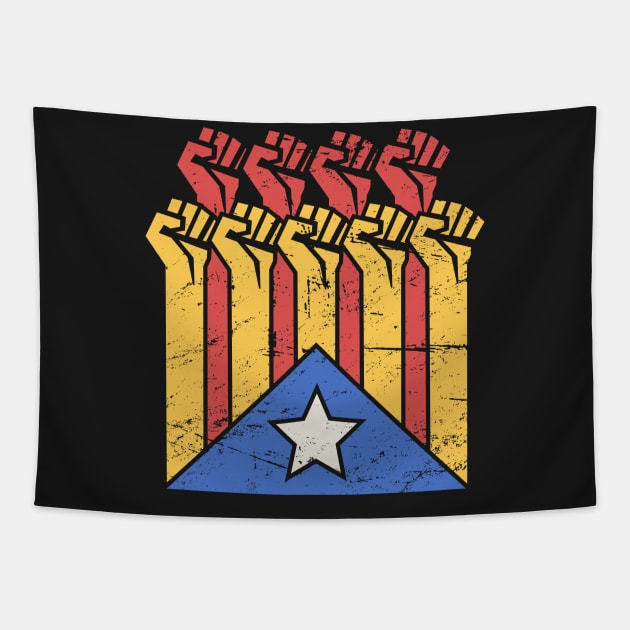 Independence For Catalonia | Catalunya Flag Tapestry by MeatMan