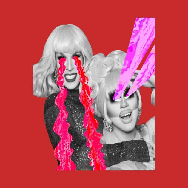 Trixie Mattel and Katya zamolodchikova Halloween Design by KalanisArt