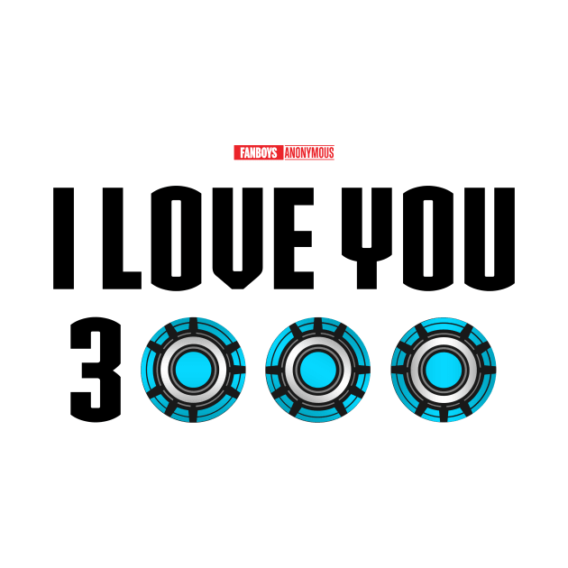 I Love You 3000 v3 (black) by Fanboys Anonymous