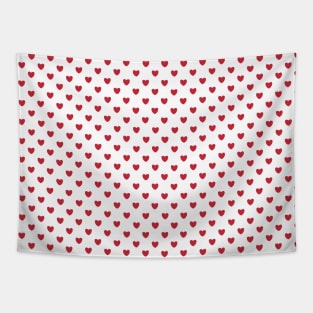 heart pattern aesthetic pinterest coquette dollette nymphette red Tapestry