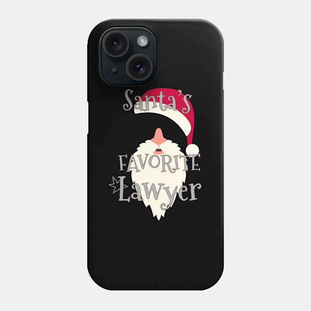 Attorney Time Santa'S Favorite Lawyer Phone Case by Weirdcore